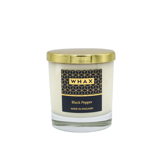 Black pepper scented candle | black pepper home candle | whax.co.uk | black pepper | made in England | gift for him | gift for her| gift for any occasion