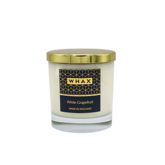 white grapefruit scented home candle | whax.co.uk | made Hereford | Herefordshire | made in England